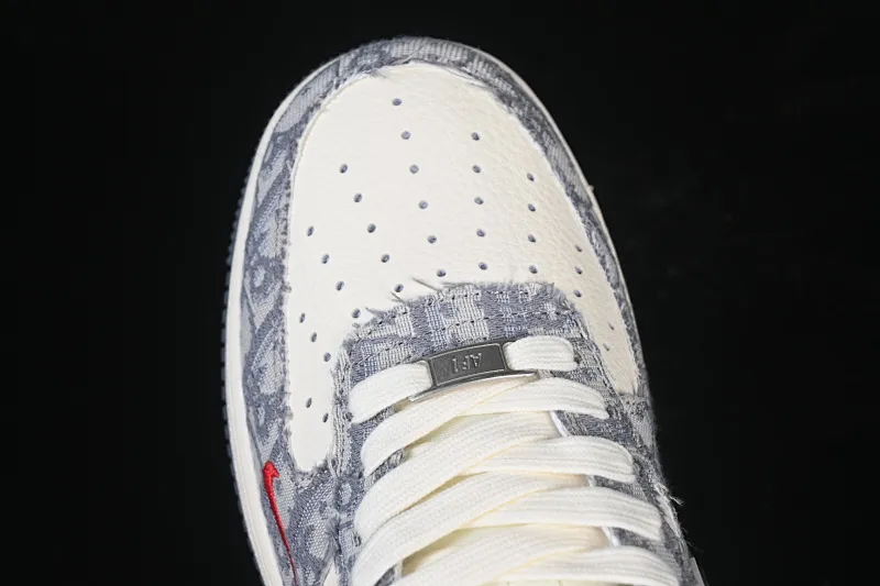 All categories Nk Air Force 1 Air Force series Nk Air Force 1 Low Air Force low top Nike Air Force 1'07 Low Dior joint pattern beige gray red Air Force 1 low top casual sneakers MZ9588-807